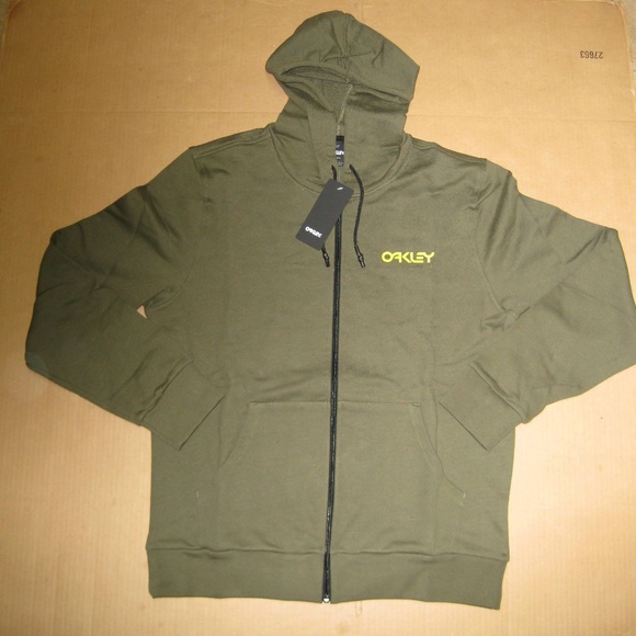 Oakley Fleece Loop Zipped Hoodie Jacket - Picture 3 of 4